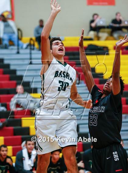 Thumbnail 2 in Basha vs Salesian (Hoophall West Invitational) photogallery.