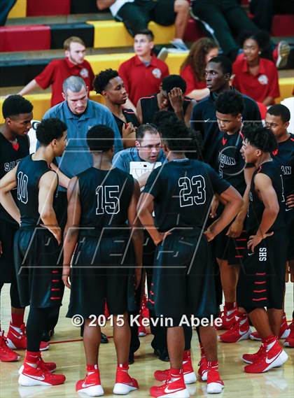Thumbnail 3 in Basha vs Salesian (Hoophall West Invitational) photogallery.