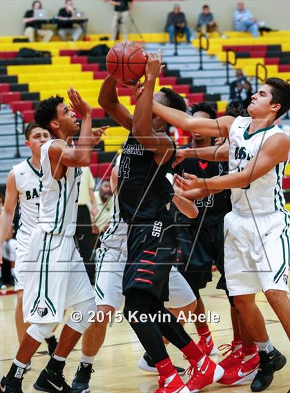 Thumbnail 2 in Basha vs Salesian (Hoophall West Invitational) photogallery.