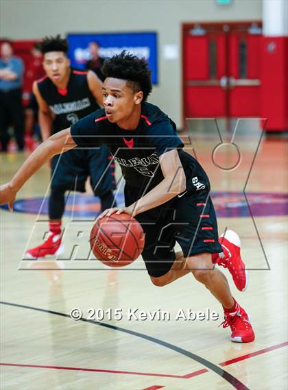 Thumbnail 2 in Basha vs Salesian (Hoophall West Invitational) photogallery.