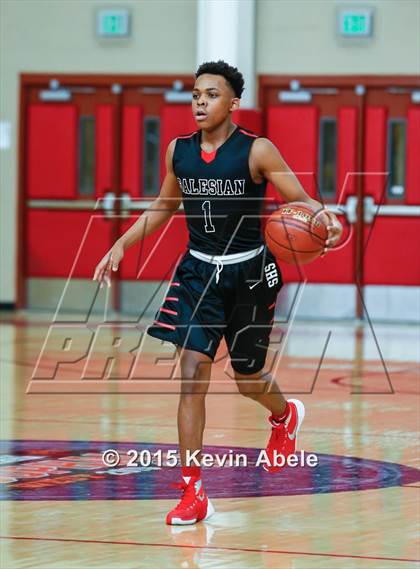 Thumbnail 2 in Basha vs Salesian (Hoophall West Invitational) photogallery.
