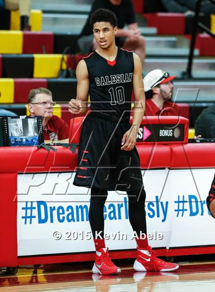 Thumbnail 3 in Basha vs Salesian (Hoophall West Invitational) photogallery.