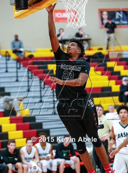 Thumbnail 1 in Basha vs Salesian (Hoophall West Invitational) photogallery.