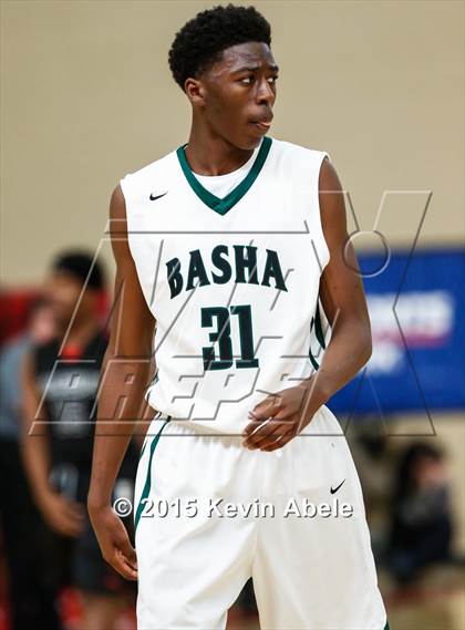Thumbnail 2 in Basha vs Salesian (Hoophall West Invitational) photogallery.