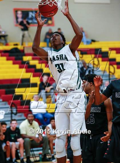Thumbnail 2 in Basha vs Salesian (Hoophall West Invitational) photogallery.