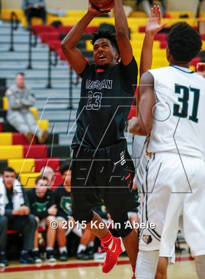 Thumbnail 1 in Basha vs Salesian (Hoophall West Invitational) photogallery.