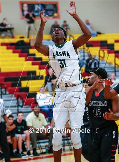 Thumbnail 1 in Basha vs Salesian (Hoophall West Invitational) photogallery.