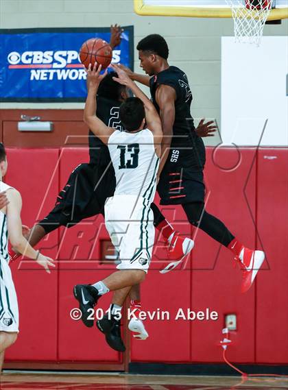 Thumbnail 1 in Basha vs Salesian (Hoophall West Invitational) photogallery.