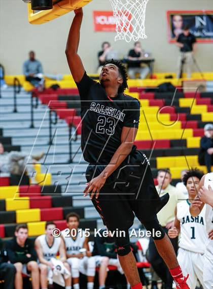 Thumbnail 2 in Basha vs Salesian (Hoophall West Invitational) photogallery.