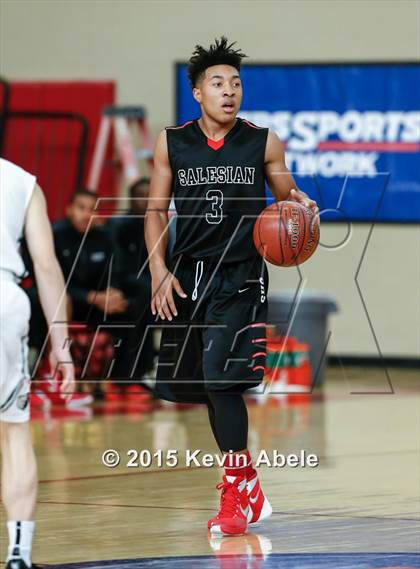 Thumbnail 3 in Basha vs Salesian (Hoophall West Invitational) photogallery.