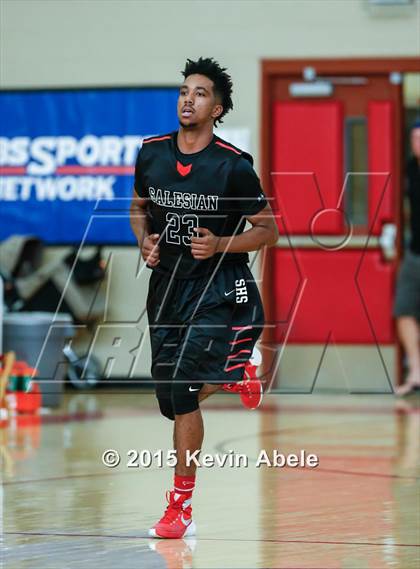 Thumbnail 2 in Basha vs Salesian (Hoophall West Invitational) photogallery.