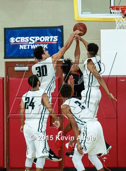 Thumbnail 3 in Basha vs Salesian (Hoophall West Invitational) photogallery.