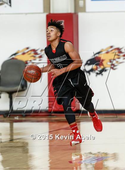 Thumbnail 1 in Basha vs Salesian (Hoophall West Invitational) photogallery.