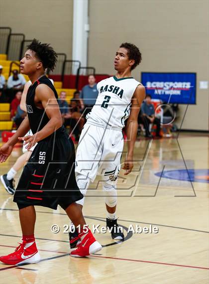 Thumbnail 2 in Basha vs Salesian (Hoophall West Invitational) photogallery.