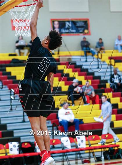 Thumbnail 1 in Basha vs Salesian (Hoophall West Invitational) photogallery.