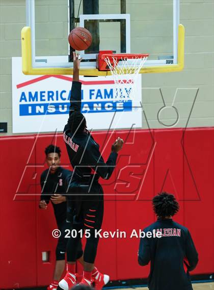 Thumbnail 2 in Basha vs Salesian (Hoophall West Invitational) photogallery.