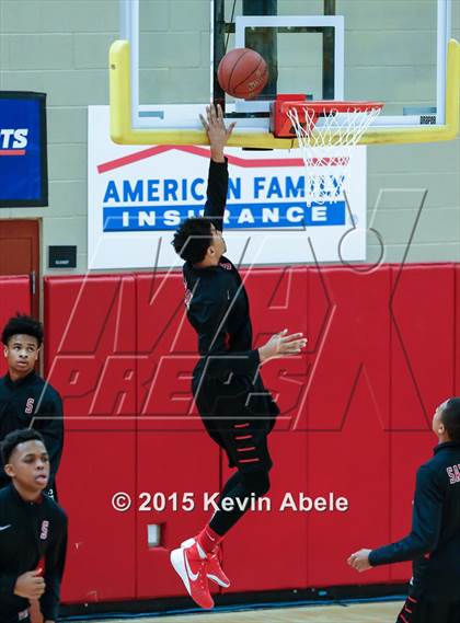 Thumbnail 3 in Basha vs Salesian (Hoophall West Invitational) photogallery.