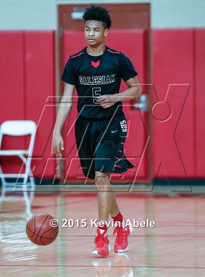 Thumbnail 1 in Basha vs Salesian (Hoophall West Invitational) photogallery.