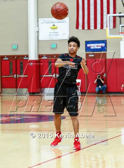 Thumbnail 1 in Basha vs Salesian (Hoophall West Invitational) photogallery.