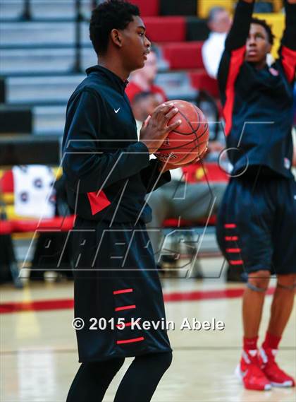 Thumbnail 2 in Basha vs Salesian (Hoophall West Invitational) photogallery.