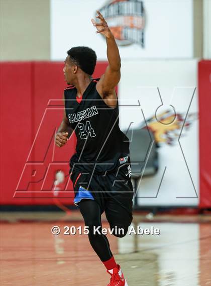 Thumbnail 3 in Basha vs Salesian (Hoophall West Invitational) photogallery.