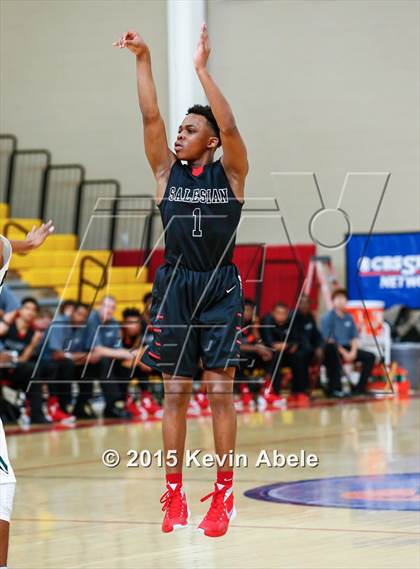 Thumbnail 2 in Basha vs Salesian (Hoophall West Invitational) photogallery.
