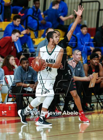 Thumbnail 2 in Basha vs Salesian (Hoophall West Invitational) photogallery.