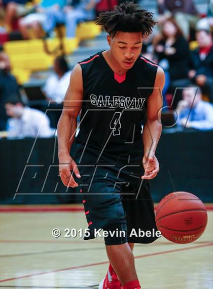 Thumbnail 2 in Basha vs Salesian (Hoophall West Invitational) photogallery.