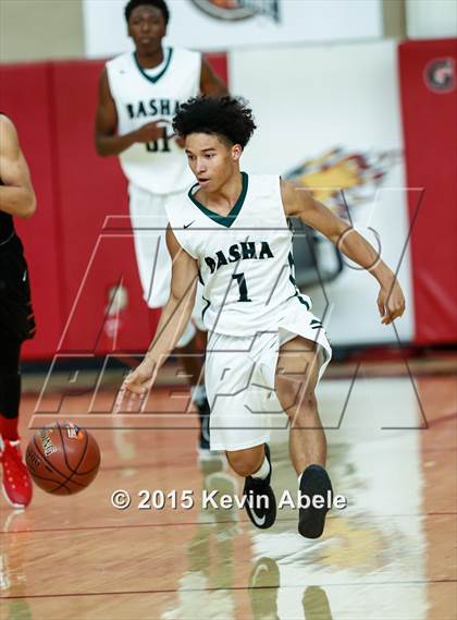 Thumbnail 1 in Basha vs Salesian (Hoophall West Invitational) photogallery.