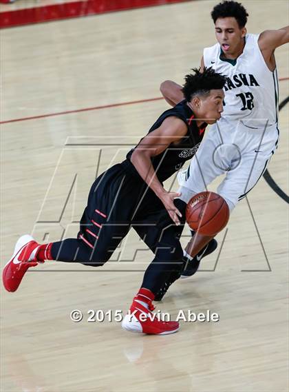 Thumbnail 2 in Basha vs Salesian (Hoophall West Invitational) photogallery.