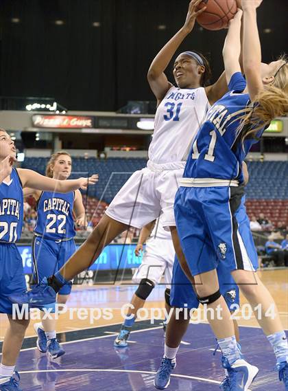 Thumbnail 2 in Capital Christian vs. Brookside Christian (CIF SJS D5 Final) photogallery.