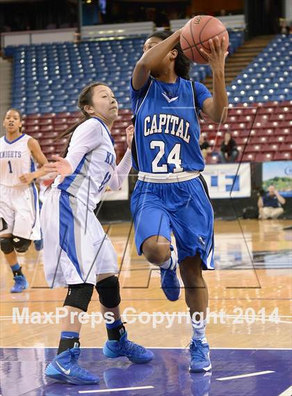 Thumbnail 1 in Capital Christian vs. Brookside Christian (CIF SJS D5 Final) photogallery.