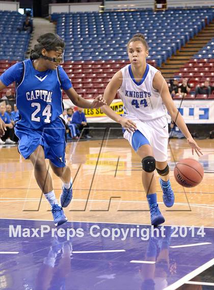 Thumbnail 2 in Capital Christian vs. Brookside Christian (CIF SJS D5 Final) photogallery.