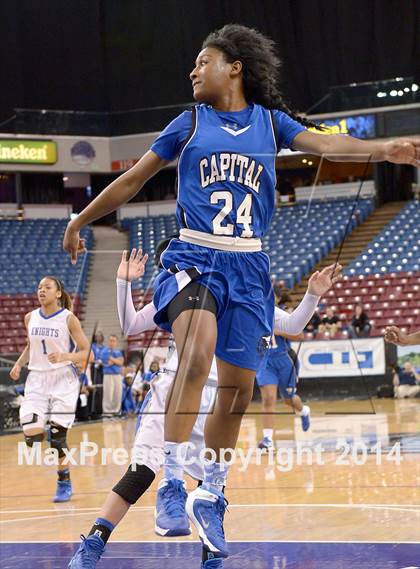 Thumbnail 2 in Capital Christian vs. Brookside Christian (CIF SJS D5 Final) photogallery.