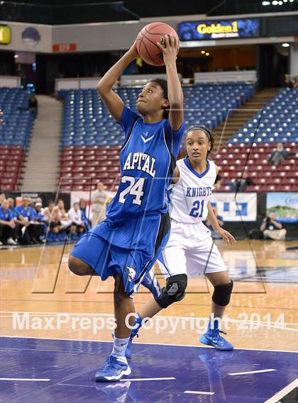 Thumbnail 3 in Capital Christian vs. Brookside Christian (CIF SJS D5 Final) photogallery.