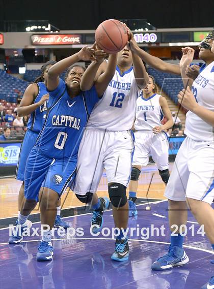 Thumbnail 1 in Capital Christian vs. Brookside Christian (CIF SJS D5 Final) photogallery.