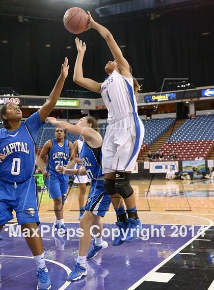 Thumbnail 3 in Capital Christian vs. Brookside Christian (CIF SJS D5 Final) photogallery.