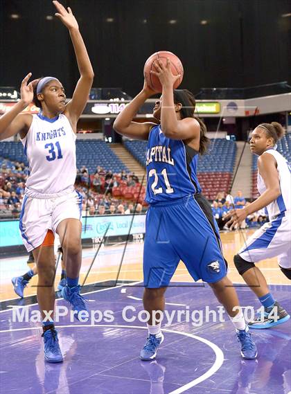 Thumbnail 1 in Capital Christian vs. Brookside Christian (CIF SJS D5 Final) photogallery.