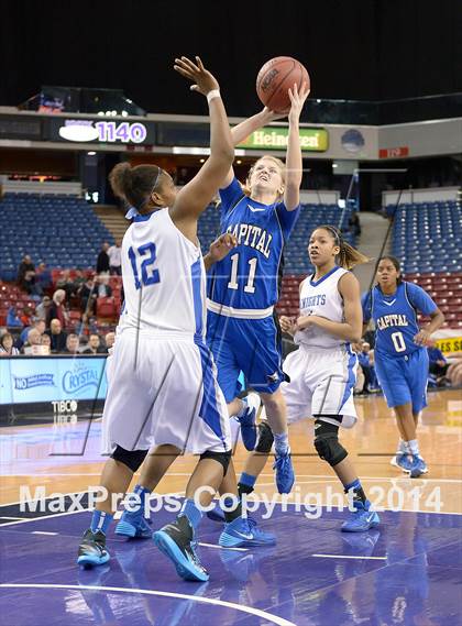 Thumbnail 3 in Capital Christian vs. Brookside Christian (CIF SJS D5 Final) photogallery.
