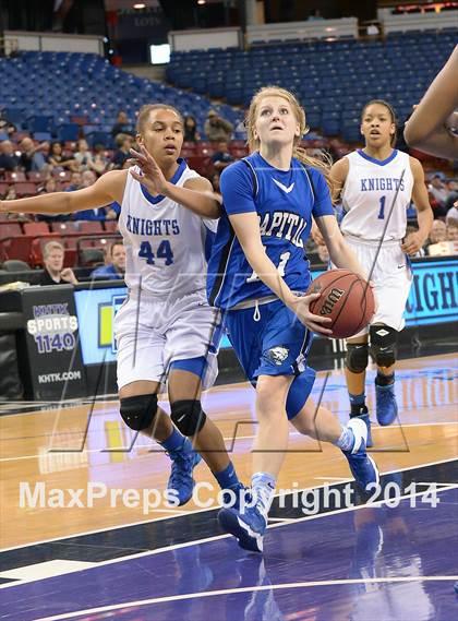 Thumbnail 1 in Capital Christian vs. Brookside Christian (CIF SJS D5 Final) photogallery.