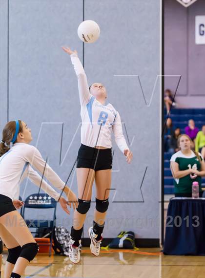 Thumbnail 1 in Yorktown vs Washington-Lee (Jr. Volleyball Brawl II) photogallery.