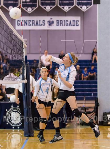 Thumbnail 1 in Yorktown vs Washington-Lee (Jr. Volleyball Brawl II) photogallery.