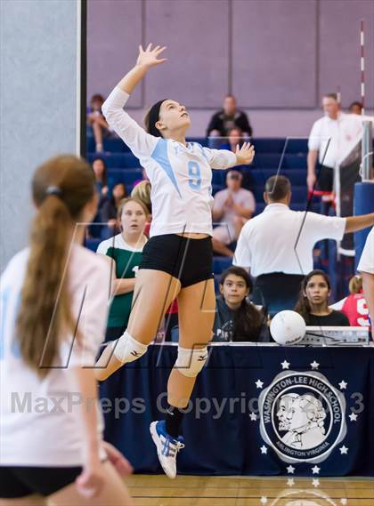 Thumbnail 3 in Yorktown vs Washington-Lee (Jr. Volleyball Brawl II) photogallery.