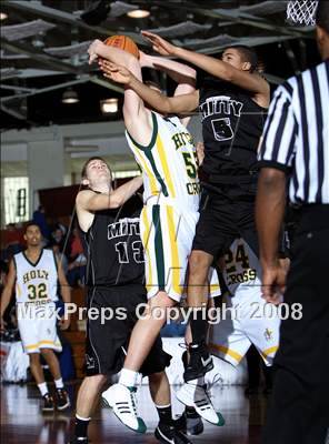 Thumbnail 2 in Holy Cross vs Archbishop Mitty (Spalding Hoophall Classic) photogallery.