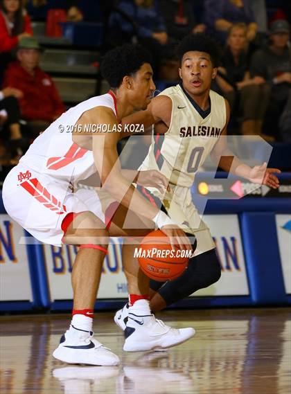 Thumbnail 1 in Salesian College Preparatory vs. Mater Dei (Tarkanian Classic) photogallery.