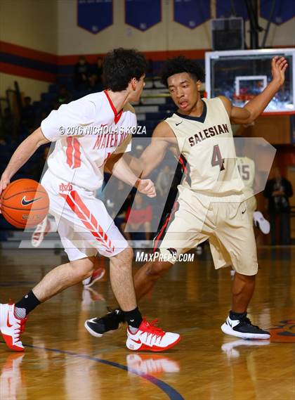 Thumbnail 2 in Salesian College Preparatory vs. Mater Dei (Tarkanian Classic) photogallery.