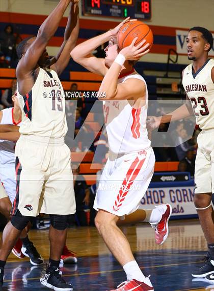 Thumbnail 1 in Salesian College Preparatory vs. Mater Dei (Tarkanian Classic) photogallery.