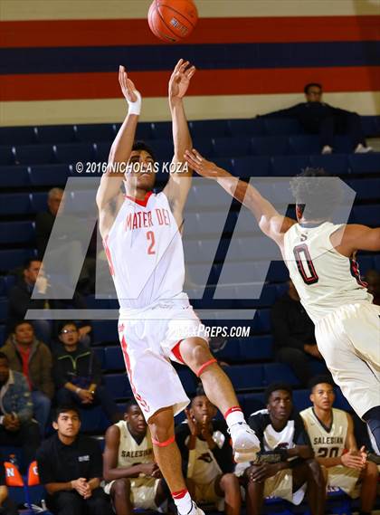Thumbnail 2 in Salesian College Preparatory vs. Mater Dei (Tarkanian Classic) photogallery.