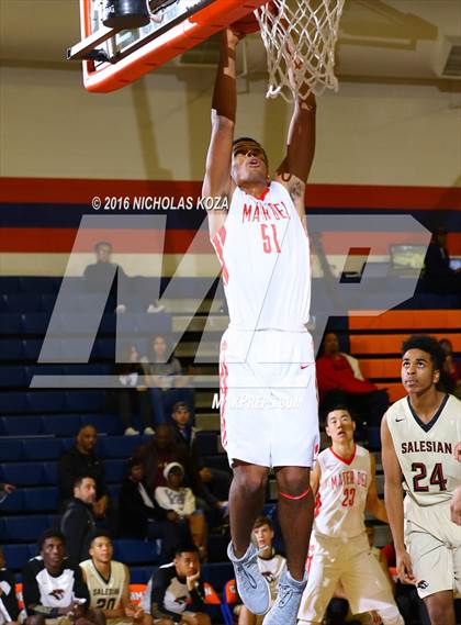 Thumbnail 1 in Salesian College Preparatory vs. Mater Dei (Tarkanian Classic) photogallery.