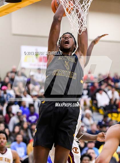 Thumbnail 2 in Rancho Christian vs. Christ the King (Hoophall West Tournament )  photogallery.